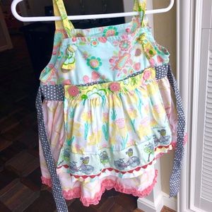 Matilda Jane Apron Top - In The Meadow SIZE 4
